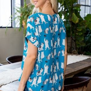 LA Soul Tops - LA Soul cat print top LA Soul Tops - LA Soul cat print top